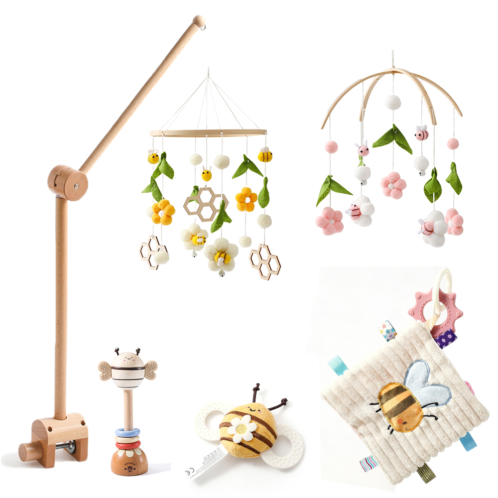 Baby Rattle Toy Set - Baby Crib Mobile Rattle Toy For