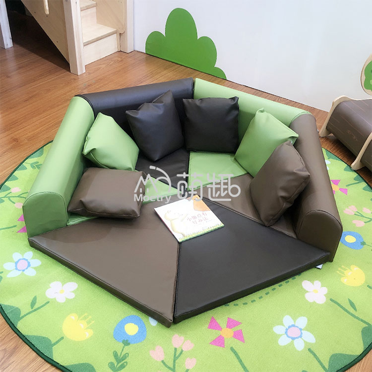 Play Mat - Moetry Natural Color Hexagonal Kids Soft