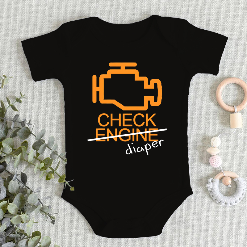 Baby Products Essential - Funny Check Diaper Letter Design Skin