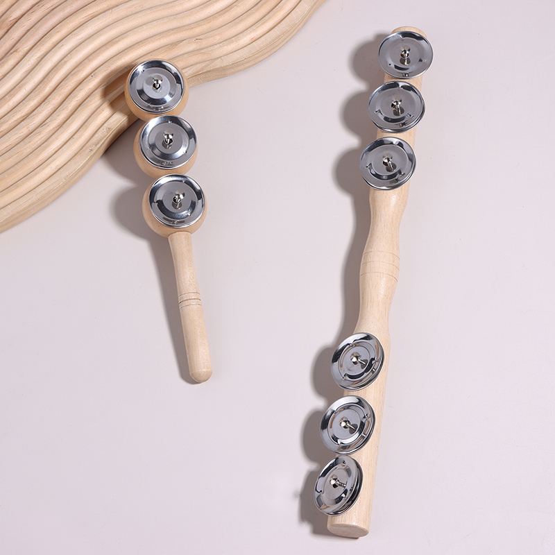 Baby Rattle Toy Set - //1PC new Orff Wooden Hand 3/6