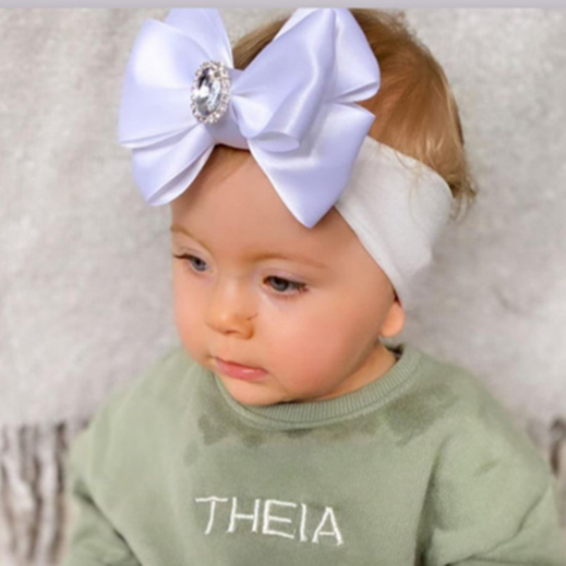 1PCS Solid Color Satin Bowknot - огляд і ціна Baby Products Organic