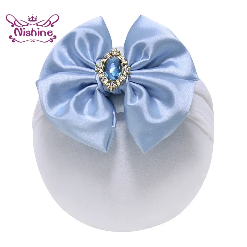 1PCS Solid Color Satin Bowknot - огляд і ціна Baby Products Organic