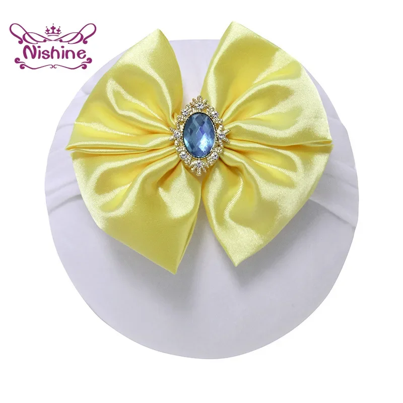1PCS Solid Color Satin Bowknot - огляд і ціна Baby Products Organic