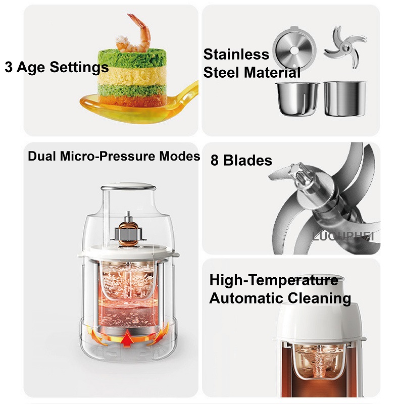 220V Baby Food Processor All-S - огляд і ціна Baby Food Maker Blender