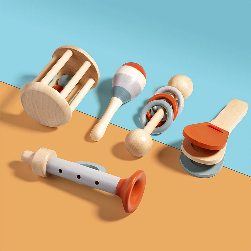 5Pcs Baby Musical Instruments  - огляд і ціна Baby Rattle Toy Set
