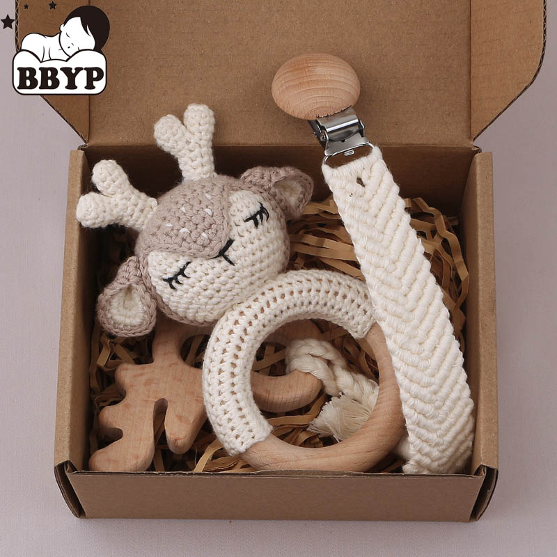 Baby Crochet Rattle Elephant T - огляд і ціна Baby Rattle Toy Set
