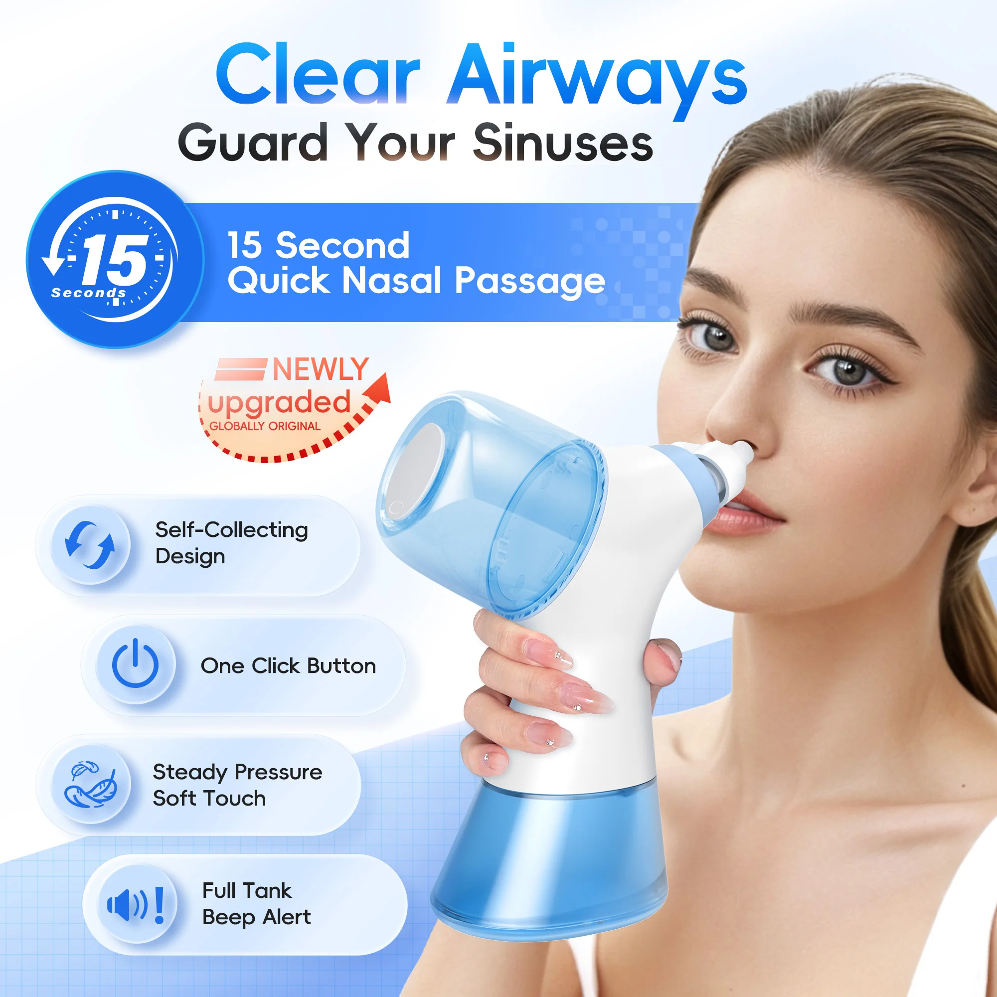 Nasal Irrigation System Sinus  - огляд і ціна Nasal Aspirator