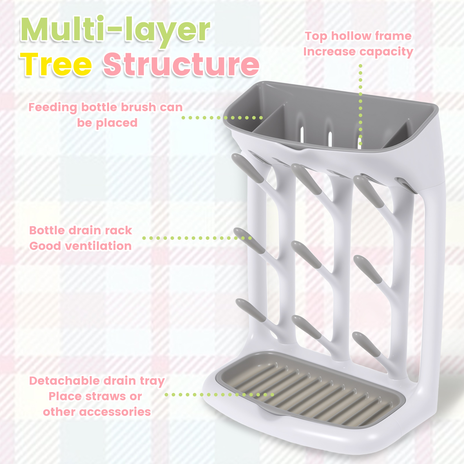 Baby Bottle Drying Rack Plasti - огляд і ціна Baby Products Sale