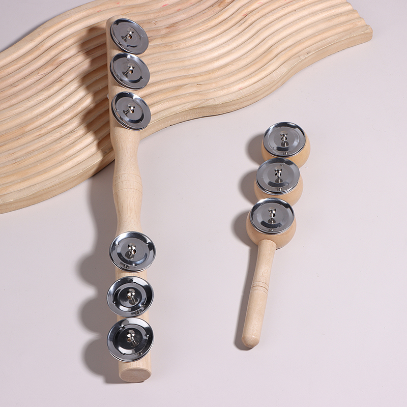 //1PC new Orff Wooden Hand 3/6 - огляд і ціна Baby Rattle Toy Set