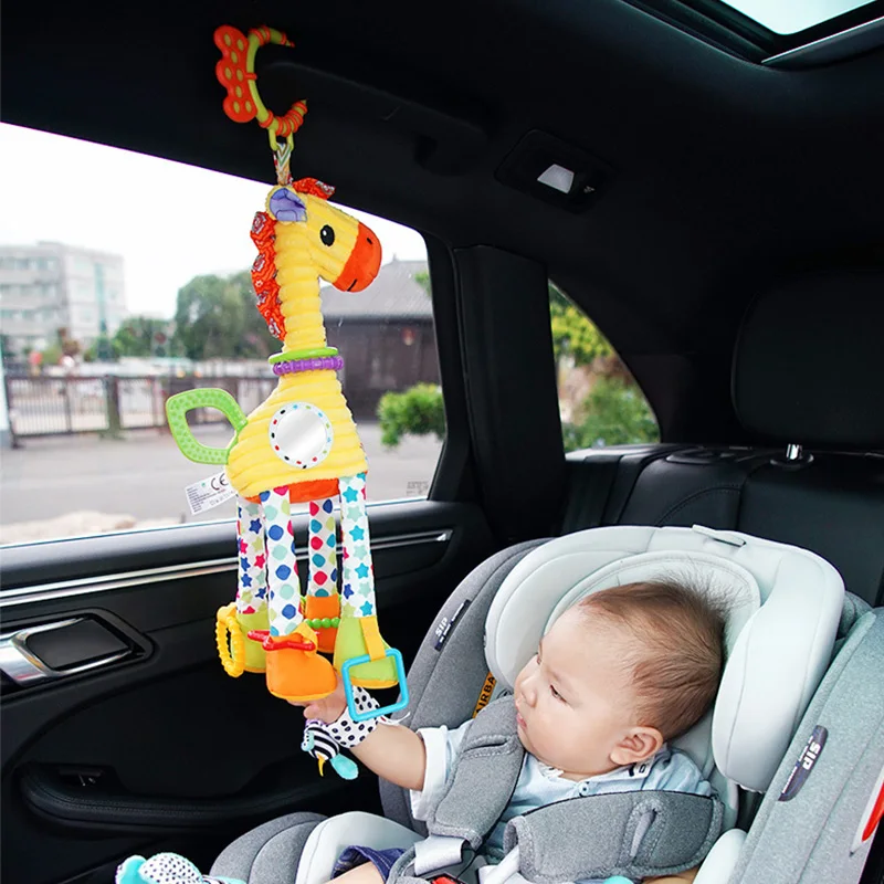 Soft Giraffe Zebra Animal Hand - огляд і ціна Baby Rattle Toy Set