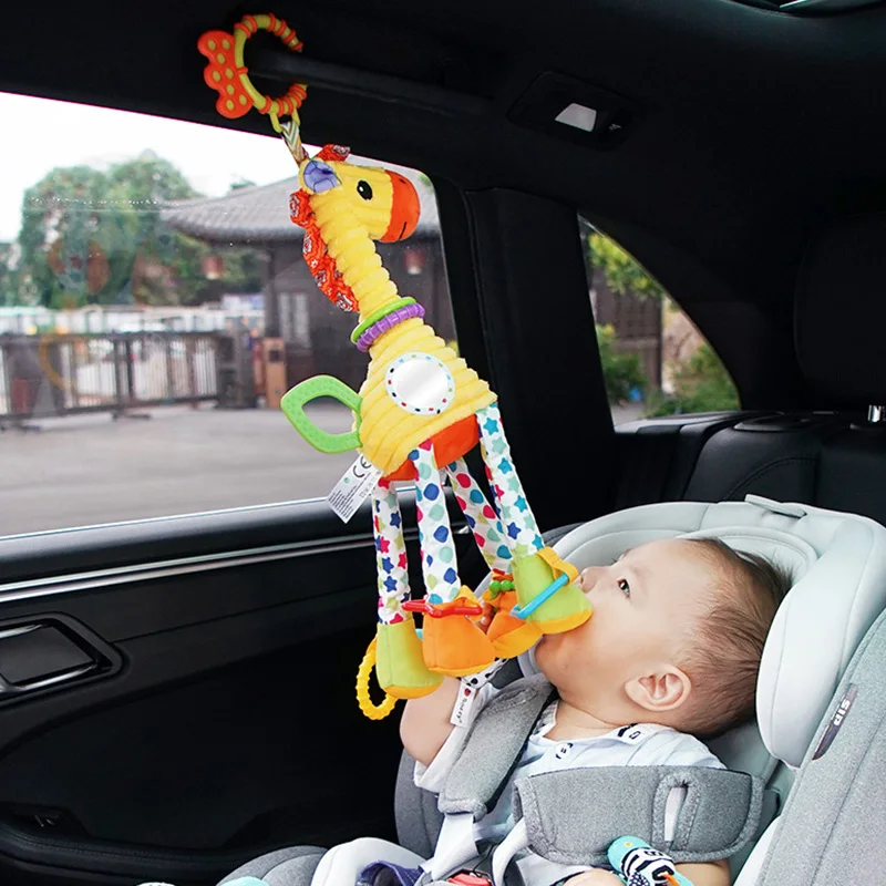 Soft Giraffe Zebra Animal Hand - огляд і ціна Baby Rattle Toy Set